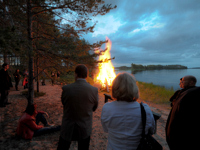 Finland Midsummer bonfire